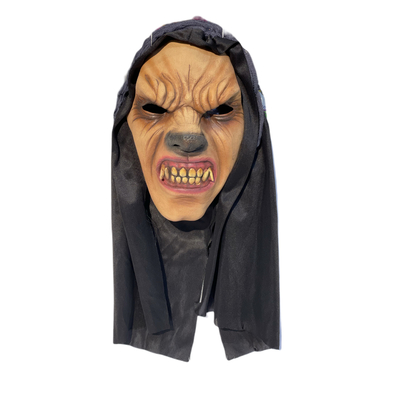 Wolf Man Face Mask with Hood