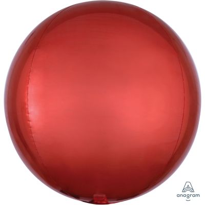 40cm Orange Plain Colour Orbz Foil Balloon