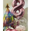 8th Girl Birthday Balloon Bouquet 1