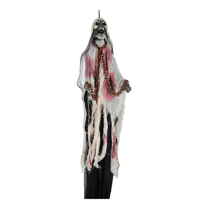 Cackling Witch Hanging Decoration White 1