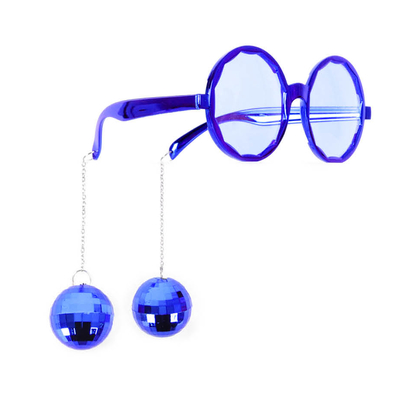 Disco Ball Glasses Blue