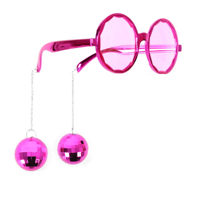 Disco Ball Glasses Hot Pink