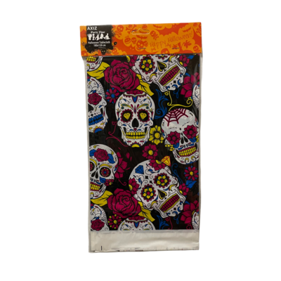 Halloween Design Tablecover Colourful Skulls