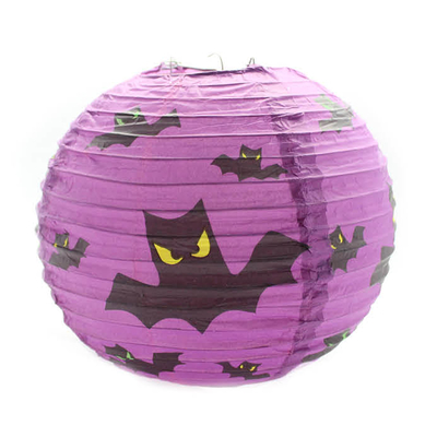 Halloween Lantern Bat Purple