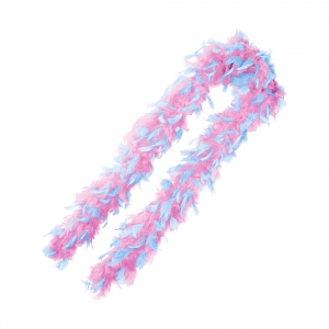70g Light Blue Pink Feather Boa