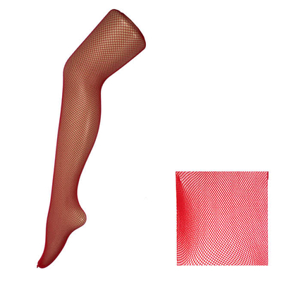 Fishnet Pantyhose Red Small Hole