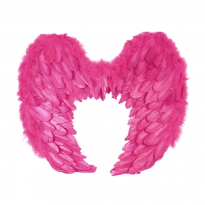 Hot Pink Curved Feather Wings