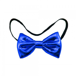 Metallic Royla Blue Bow Tie