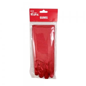 Satin Red Gloves