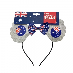 Aussie Flag Koala Ears Bow