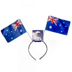 Aussie Headband with 2 Flags