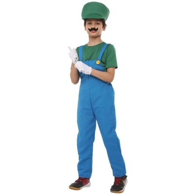 Kids Green Plumber Costume