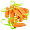 10pk Polystyrene Carrots with Glitter Hanging 1