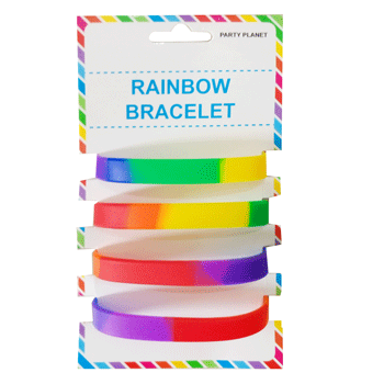 4pk Rainbow Bracelet