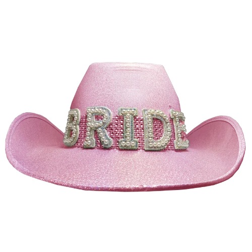 Bride Pink Cowboy Hat