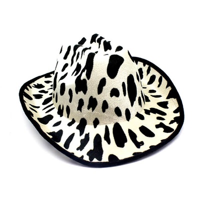 Cowskin Pattern Cowboy Hat