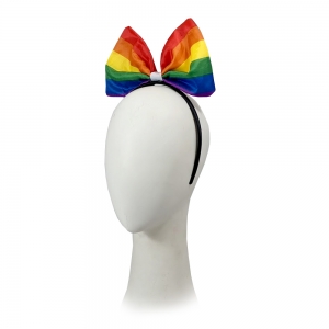 Rainbow Bow on Headband