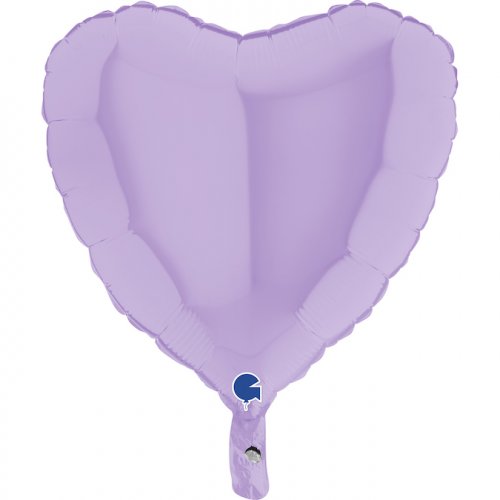46cm Matte Lilac Heart Balloon