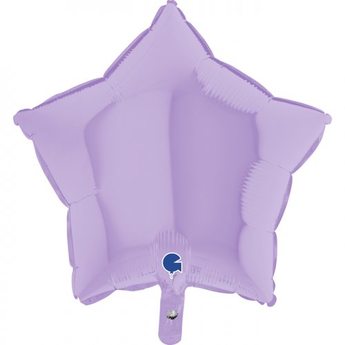 46cm Matte Lilac Star Balloon