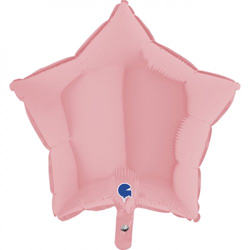 46cm Matte Pink Star Balloon