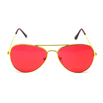 Aviator Party Glasses Red
