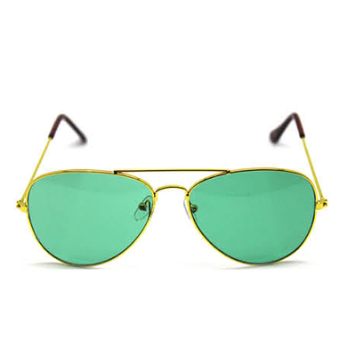 Green Aviator Party Glasses