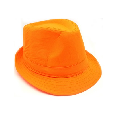 Orange Summer Trilby Fedora Hat