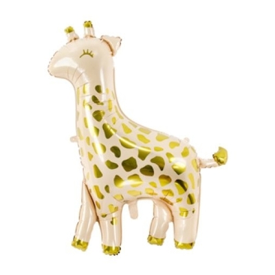 Party Deco Foil Shape Matte Giraffe with Gold Dots 100cm x 120cm