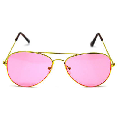 Pink Aviator Party Glasses