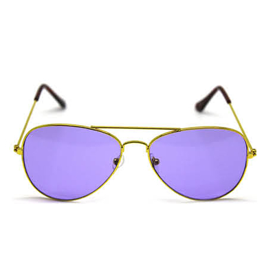 Purple Aviator Party Glasses