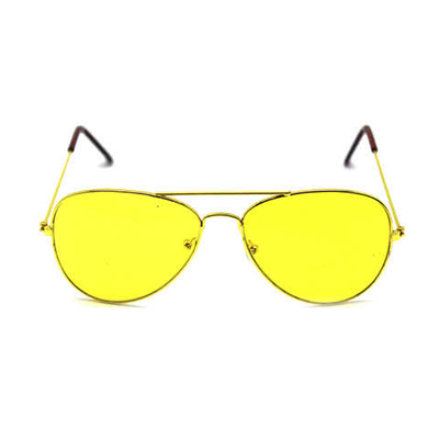 Yellow Aviator Party Glasses