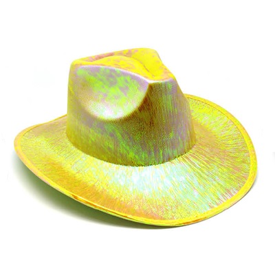 Yellow Metallic Cowboy Hat