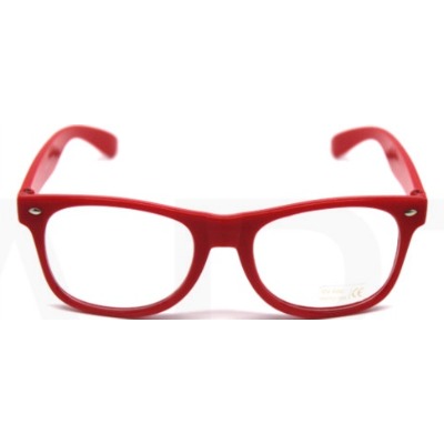 Red Wayfarer Party Glasses