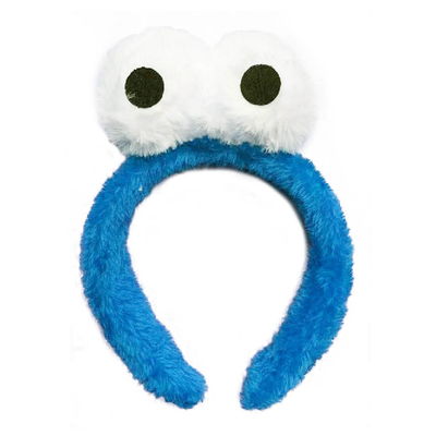 Blue Fluffy Monster Headband
