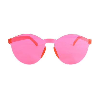 Hot Pink Perspex Wayfarer Glasses