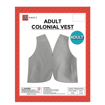 Adult Colonial Vest Grey