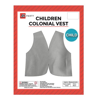 Children Colonial Vest Grey