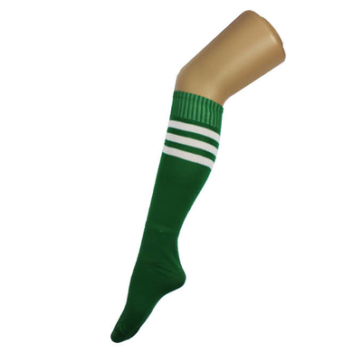 Sport Socks Green with White Stripes