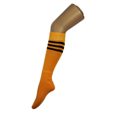 Sport Socks Orange with Black Stripes