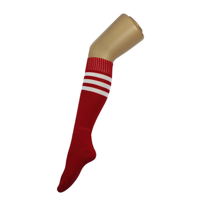 Sport Socks Red with White Stripes