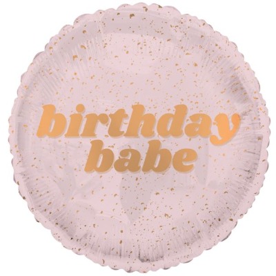 45cm 24K Birthday Babe Foil Balloon