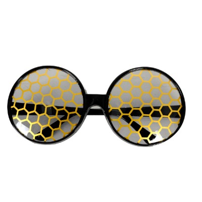 Gold Bug Eye Party Glasses