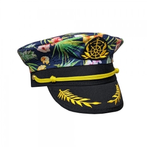 Hawaii Dark Blue Design Captain Hat