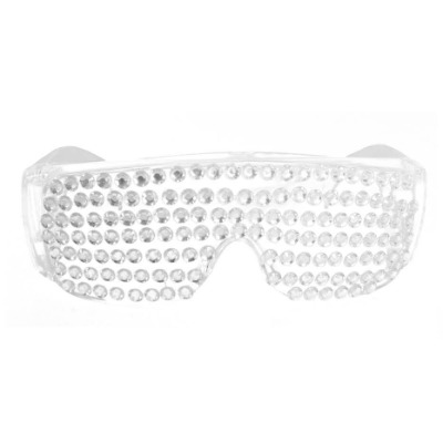 Bedazzled Diamante Party Glasses Clear