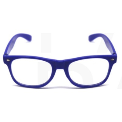 Blue Wayfarer Party Glasses