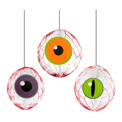 Halloween Honeycomb Eyeball Decoration