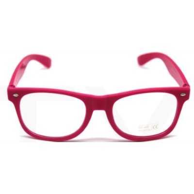 Hot Pink Wayfarer Party Glasses