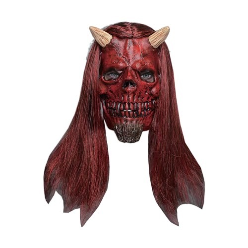 Latex Horned Devil Mask