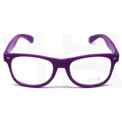 Purple Wayfarer Party Glasses