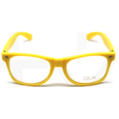 Yellow Wayfarer Party Glasses